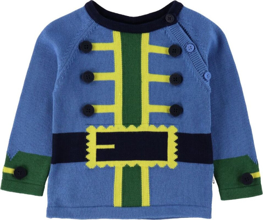 Genser - Strikk - Blå m. Piratjakke - - 1½ år (86) - Genser
