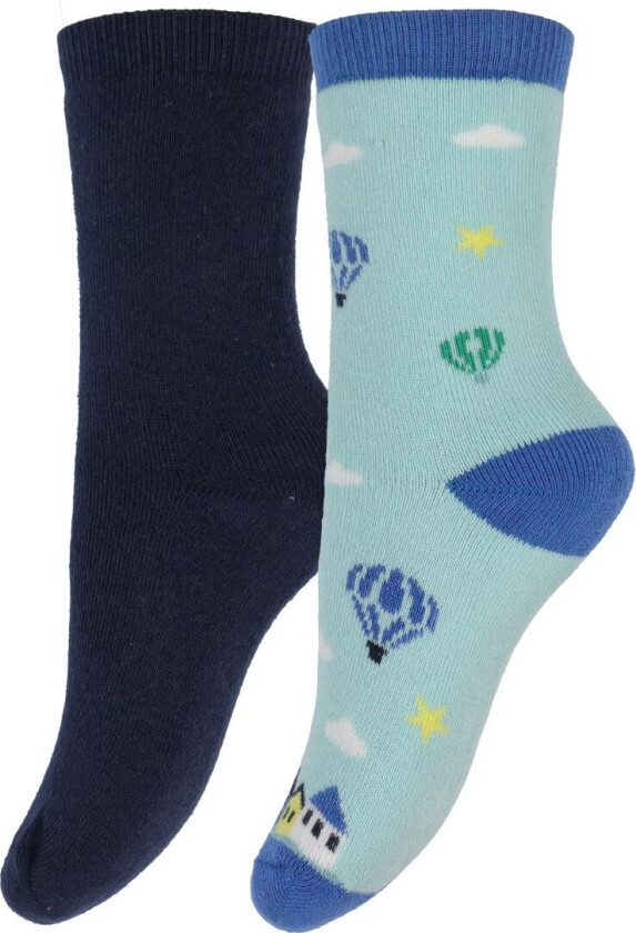 Sokker - George - 2-pack - Navy/Lyseblå - - 15/16 - Sokker