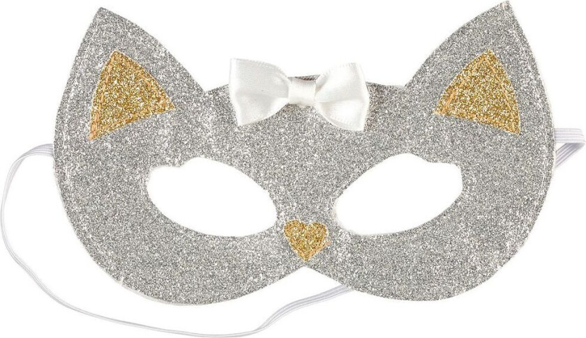 Kostymer - Maske - Katt - Sølv/Gull - - OneSize - Kostymer