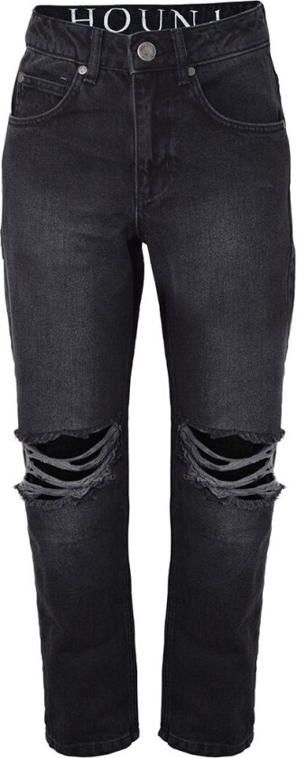Jeans - Bred m/hull - Black Denim - - 14 år (164) - Jeans