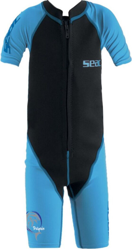 Badedrakt - Dolphin Shorty Boy 1,5 mm - Neopren - Svart/B - - 3 år (98) - Badetøy