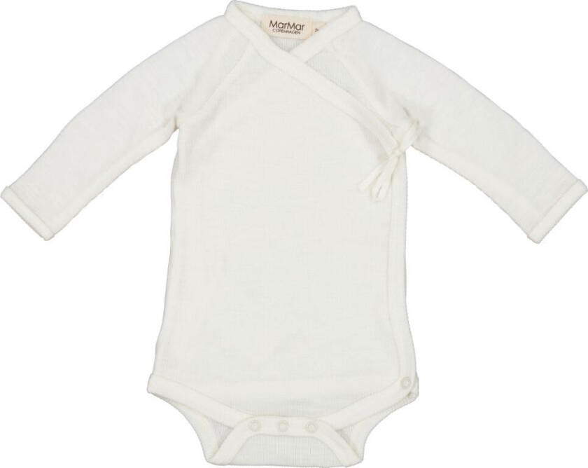 Omslagsbody L/æ - Ull - Belita - Natural - - 62 - Langermet Body