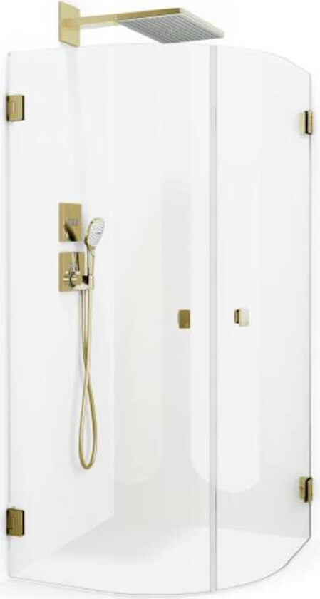 Grace Dusjhjørne Rund Gull / 80x80cm Briljant