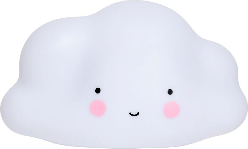 Nattlampe - 24,5 cm - Cloud - Hvit - - OneSize - Nattlampe