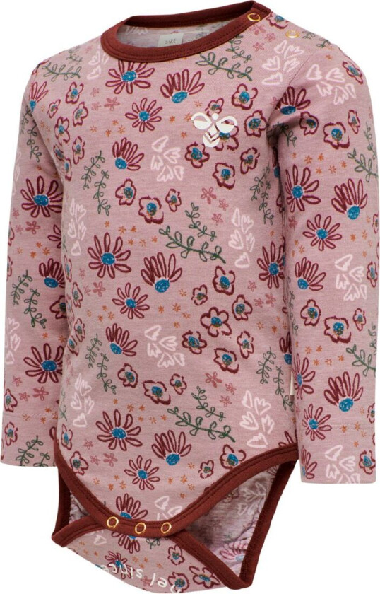 Body I/e - hmlCrayon - Woodrose - - 1 år (80) - Langermet Body