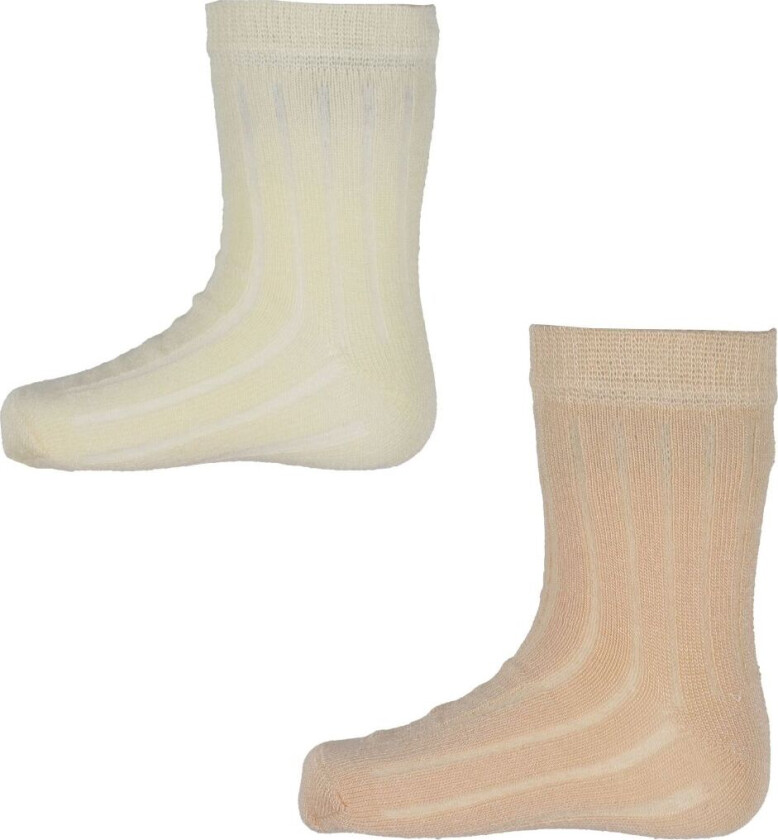 Sokker - 2-pack - Off White - - 23/26 - Sokker