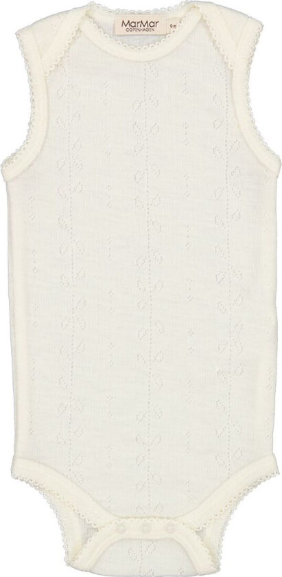 Body u/æ - Ull - Pointelle - Bini - Natural - - 68 - Body uten ermer