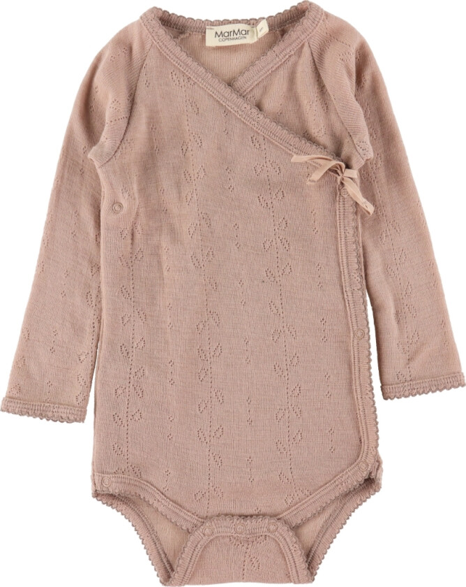 Omslagsbody L/æ - Belita - Ull - Brent Rose - - 62 - Langermet Body