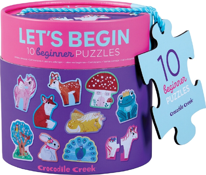 Puslespill - 10 stykker - 2 Brikker - Let's Begi - - OneSize - Puslespill