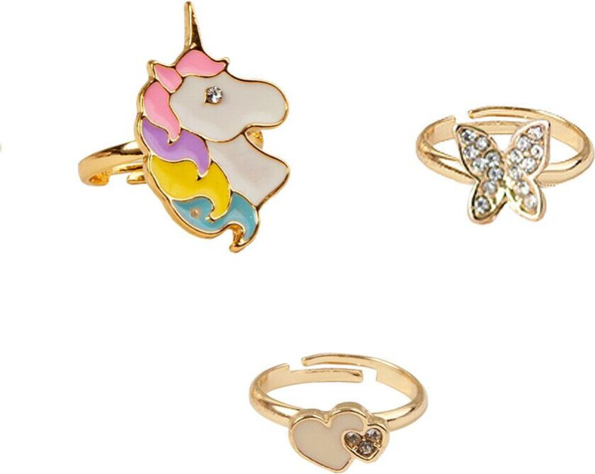 Kostymer - Sommerfugl og enhjørning - Gull - - OneSize - Kostymer