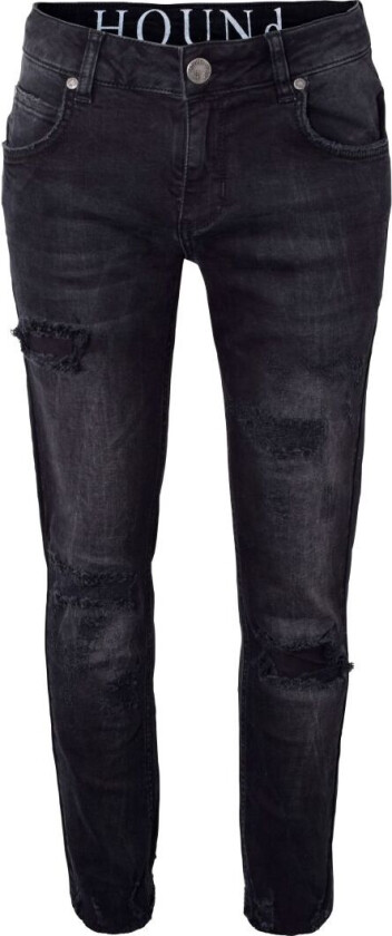 Jeans - Bred - Trashed Black Denim - - 10 år (140) - Jeans