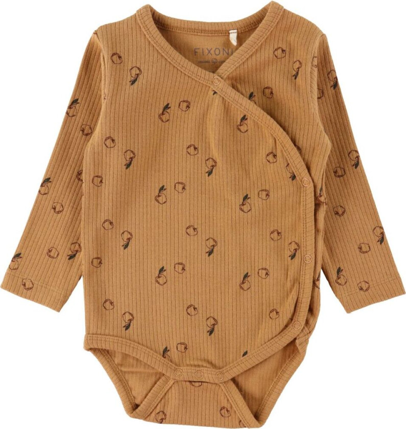 Omslagsbody L/æ - Løve - - 68 - Langermet Body