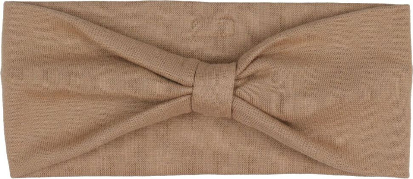 Bilde av Pannebånd m. Sløyfe - 2-lags - Lysebrun - - 9-24 md - Lue