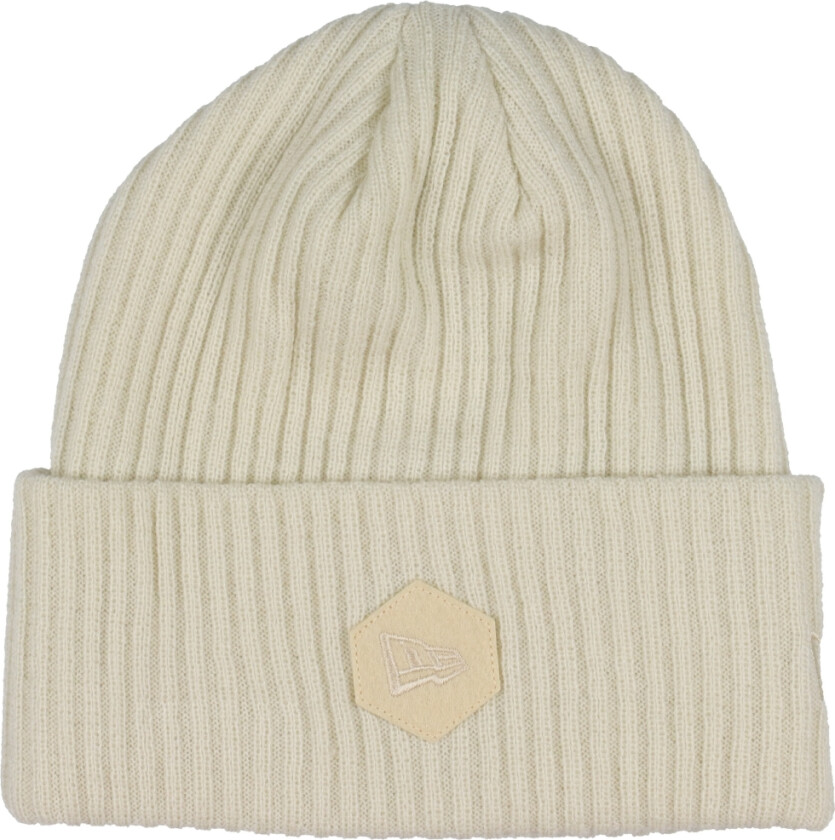 Lue - Ribbet mansjett - Beige - - OneSize - Lue