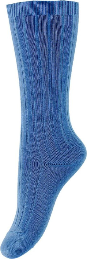 Knestrømper - Rib - Blå - - 6-12 md - Sokker