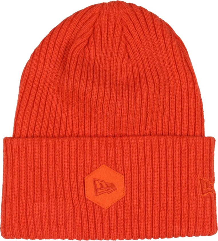 Lue - Ribbet mansjett - Oransje - - OneSize - Lue