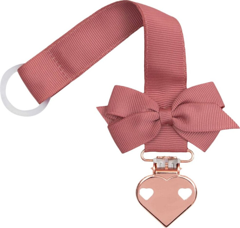 Smokkesnor - Cinnabar m. Sløyfe/Kobberhjerte - - OneSize - Smokkebånd