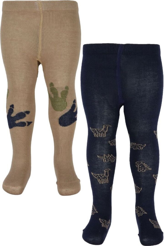 Baby Strømpebukser - 2-pack - Dark Navy - - 104/110 - Strømpebukser