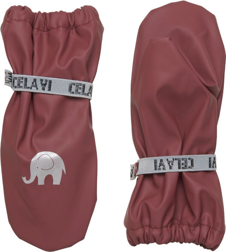 Votter m. Fleece - PU - Rose Brown - - 0-2 år (50-92) - Votter