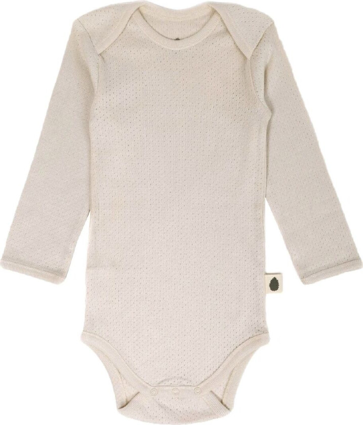 Body L/æ - Pointelle Dot - Natura - - 1½ år (86) - Langermet Body