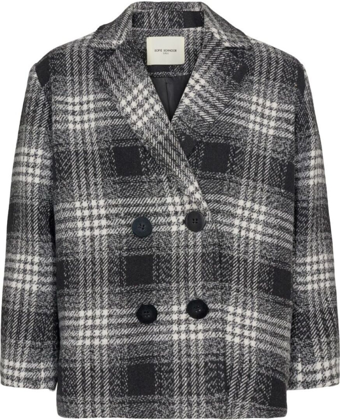 Petit By Sofie Schnoor Jakke - Svart/Hvit - Sofie Schnoor - 8 år (128) - Vinterjakke