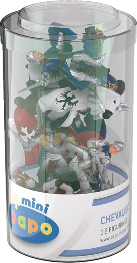 Mini Pluss Figurer - 12 stk. - Riddere - - OneSize - Lekefigur