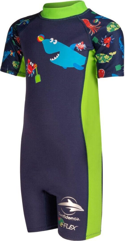 Badedrakt - UV50+ - Navy/Lime Fergal - - 2-3 år (92-98) - Badetøy