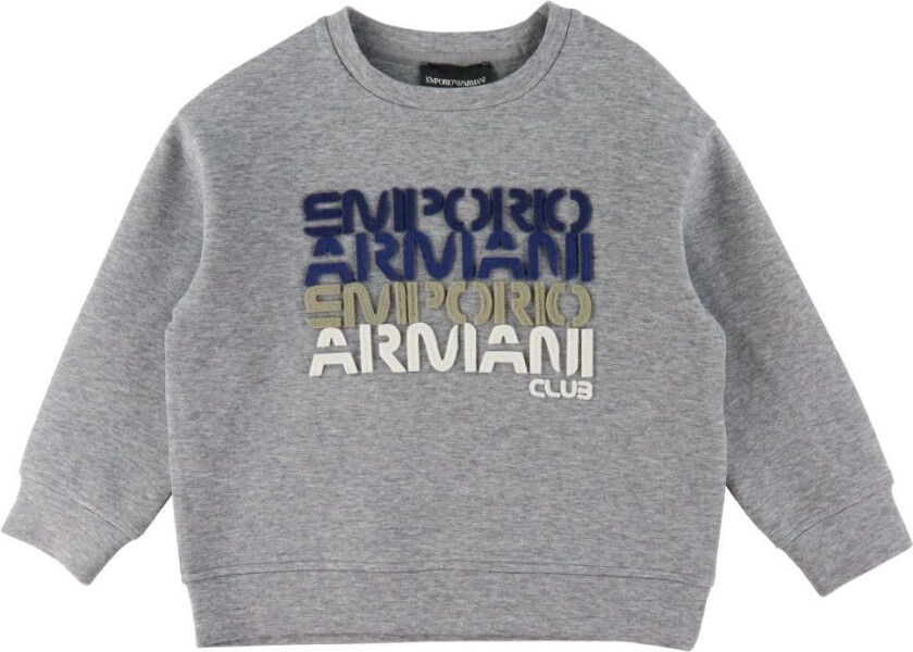 Genser - Grå Melert m. Tekst - - 6 år (116) - Genser