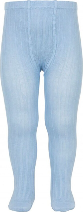 Strømpebukser - Rib - Lyseblå - - 3-4 år (98-104) - Strømpebukser