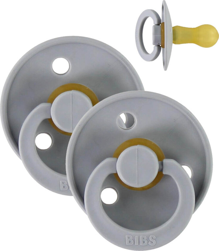 Colour Smokker - Str. 2 - 2-pack - Rund - Cloud - - 6-18 md - Smokk