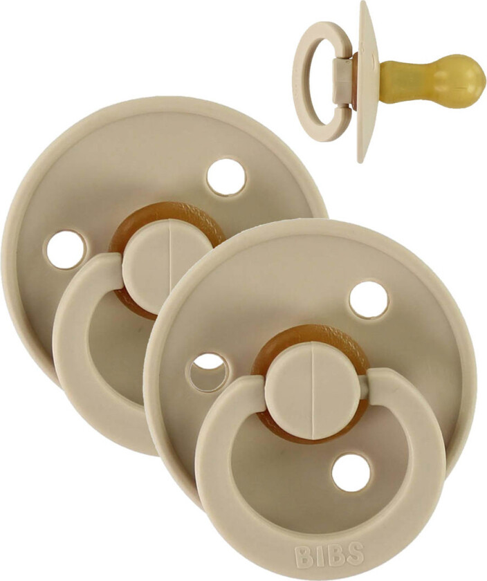 Colour Smokker - Str. 1 - 2-pack - Rund - Vanilla - - 0-6 md - Smokk