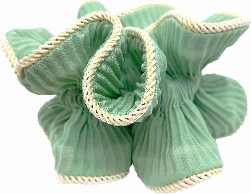 Scrunchie - Lily - Støvet Mynte - - OneSize - Hårpynt