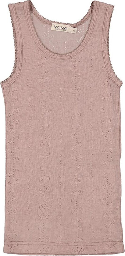 Undertrøye - Ull - Pointelle - Tavi - Burnt Rose - - 9 år (134) - Undertrøye