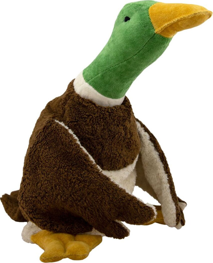 Varmepute - Stor - 75 cm - And - Brun/Hvit/Grøn - - OneSize - Kosedyr