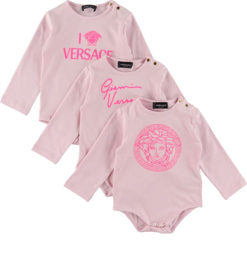 Bilde av Gaveeske - Body L/æ - 3-pack - Lyserød - - 6-9 md - Langermet Body