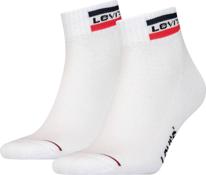 Ankelsokker 2-pack - Mid Cut - Hvit - - 35/38 - Sokker