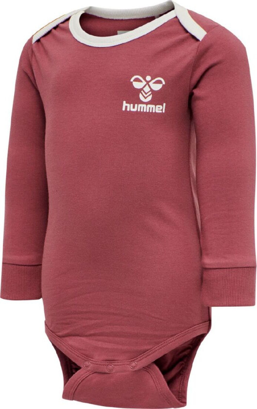 Body I/e - hmlMauilino - Mørkrosa - - 62 - Langermet Body