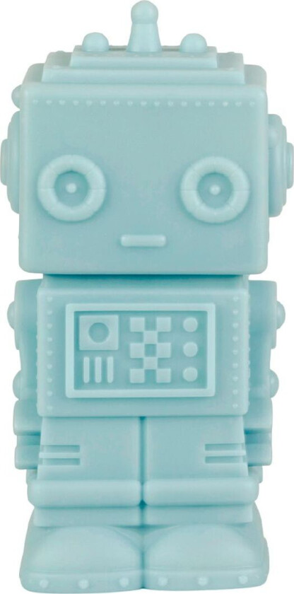 Lampe - 14 cm - Robot - Smoky Blue - - OneSize - Nattlampe
