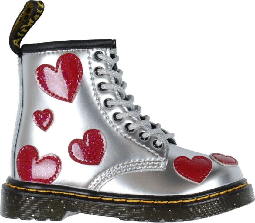 Støvler - 1460 T - Silver Metallic+Bright Rød/Patent - - 23 - Støvler