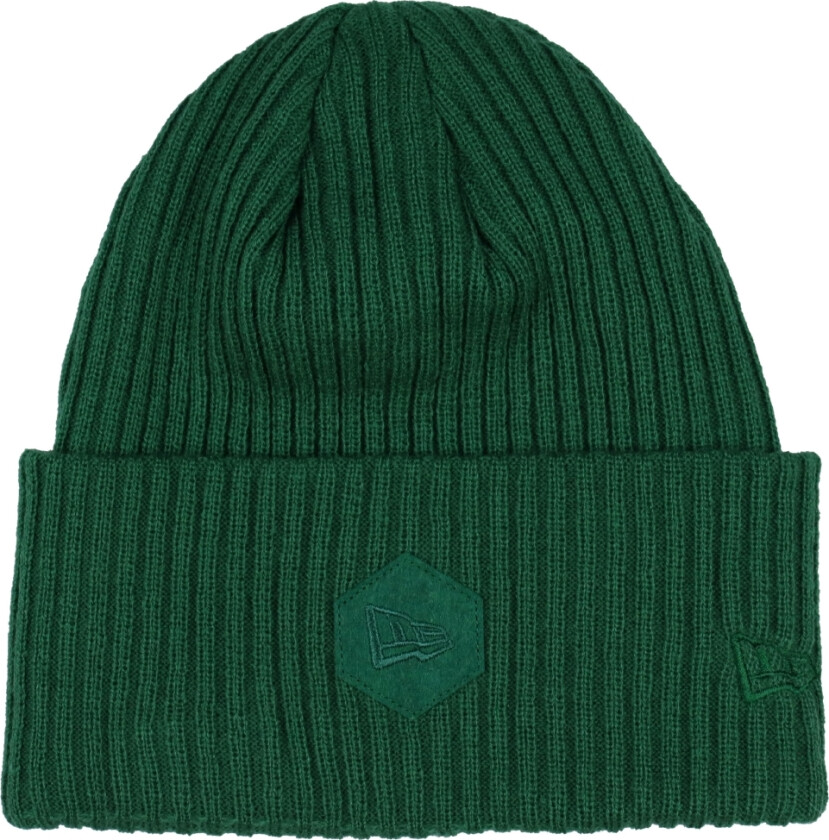 Lue - Ribbet mansjett - Grønn - - OneSize - Lue