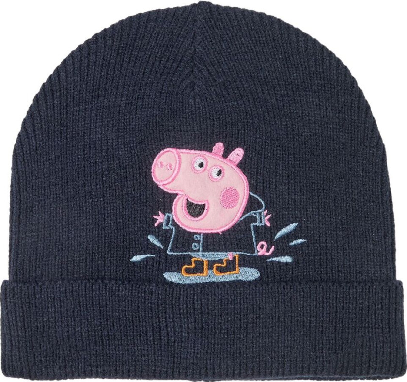 Lue - NmmPeppapig - Strikk - Dark Sapphire - - 48-49 cm - Lue