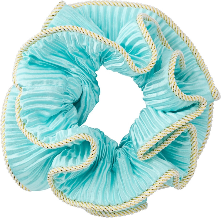 Scrunchie - Lily - Lyseblå Satin - - OneSize - Hårpynt