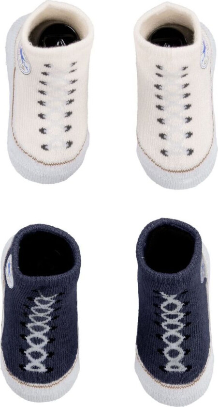 Sokker - 2-pack - Navy/Beige - - 0-6 md - Sokker