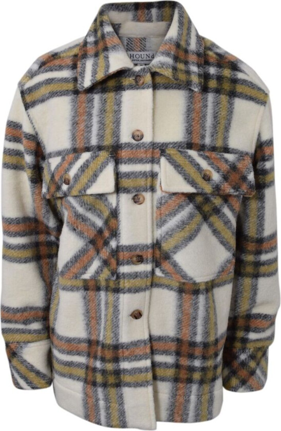 Jakke - Sjekker - Beige m. Rute - - 14 år (164) - Vinterjakke