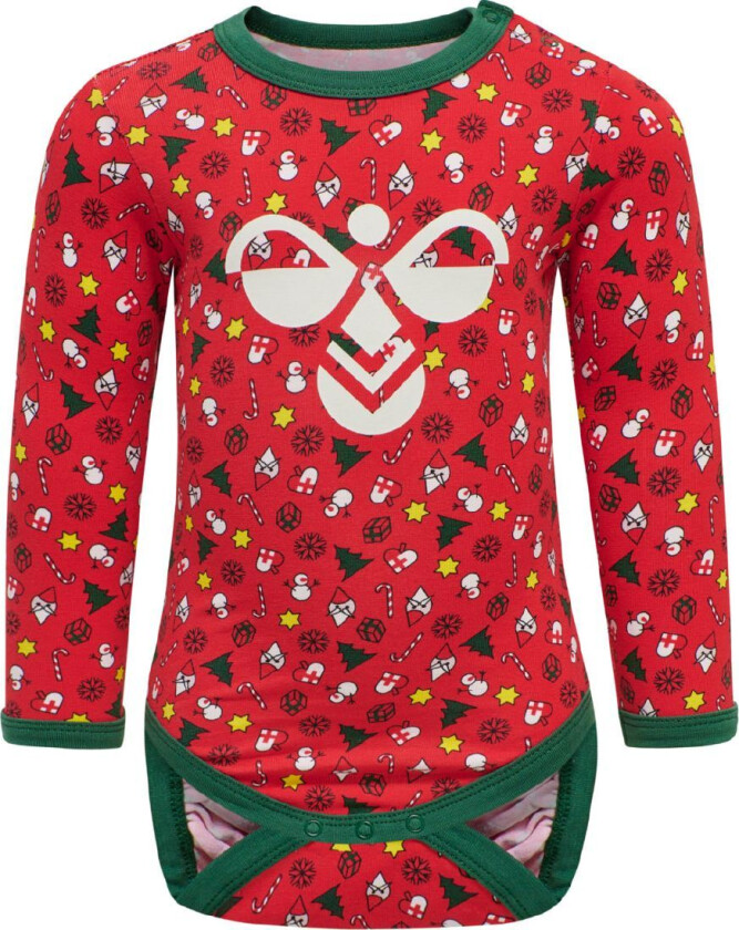 Body I/e - HmlElf - Ekte rød - - 62 - Langermet Body