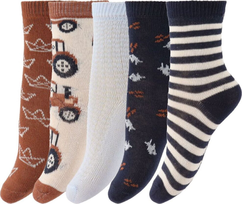 Sokker - 5-pack - Skilpadde Shell - - 15/18 - Sokker