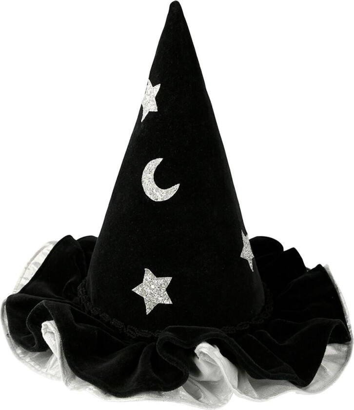 Kostymer - Spiss lue - Svart/Sølv - - OneSize - Kostymer