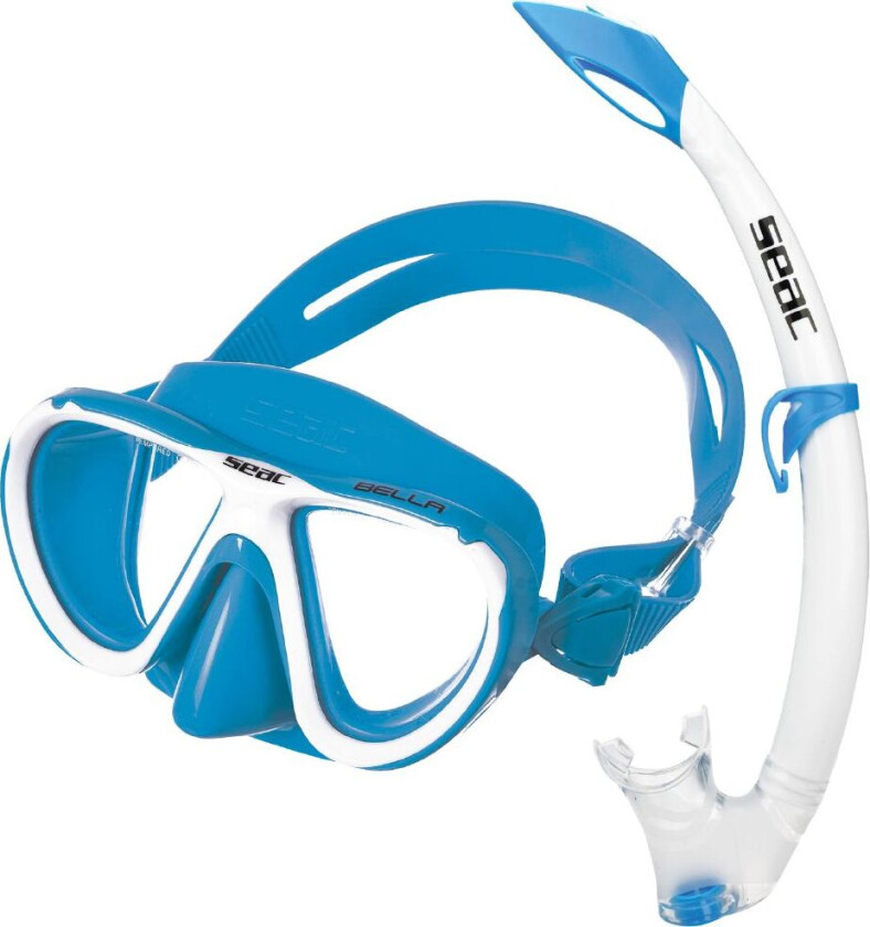 Snorkelsett - Bella - Lyseblå - - 8-16 år - Snorkel