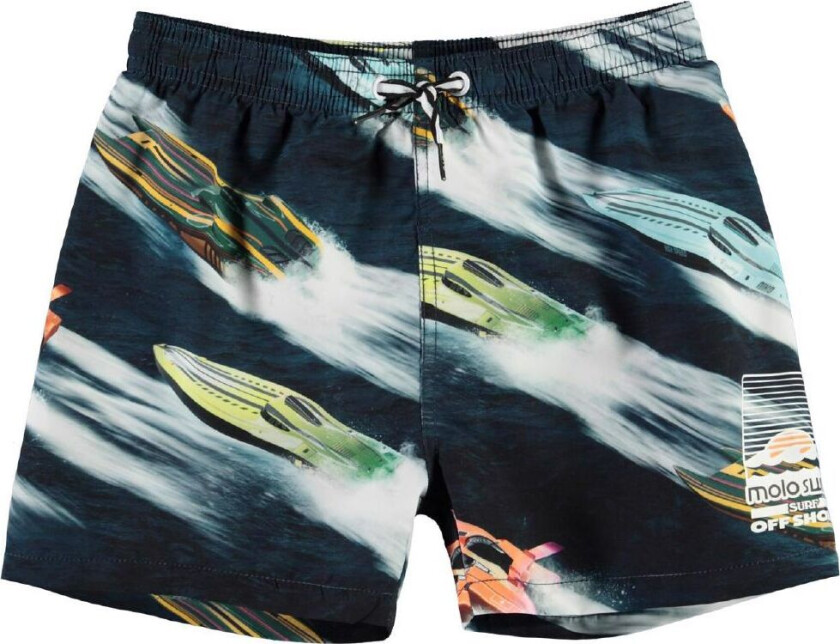 Badeshorts - UV50+ - Niko - Super Boats - - 86/92 - Badetøy