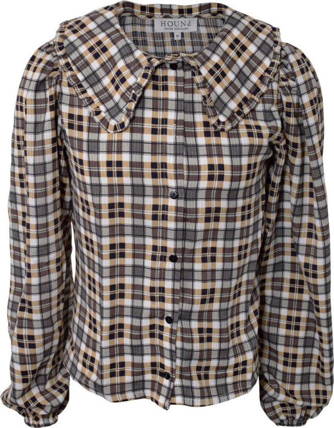 Skjortebluse - ruter - - 14 år (164) - Genser